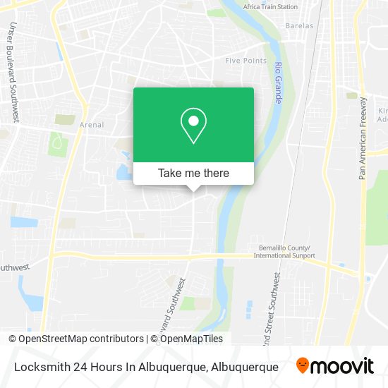 Locksmith 24 Hours In Albuquerque map
