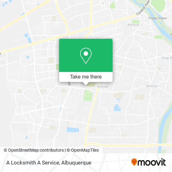 A Locksmith A Service map