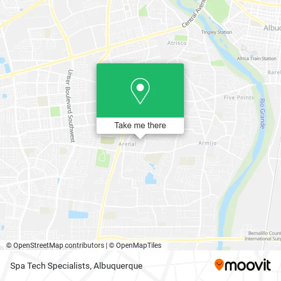 Spa Tech Specialists map