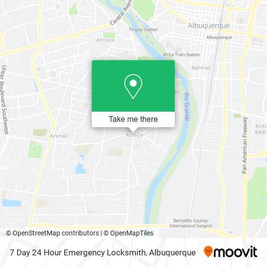 Mapa de 7 Day 24 Hour Emergency Locksmith