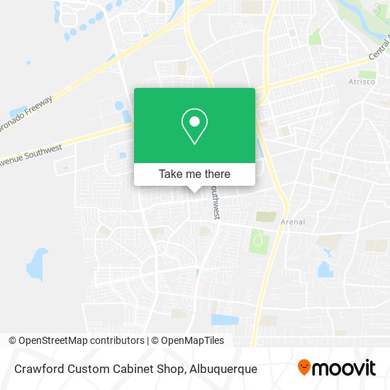 Mapa de Crawford Custom Cabinet Shop