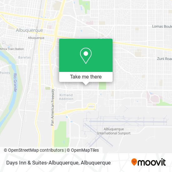 Days Inn & Suites-Albuquerque map