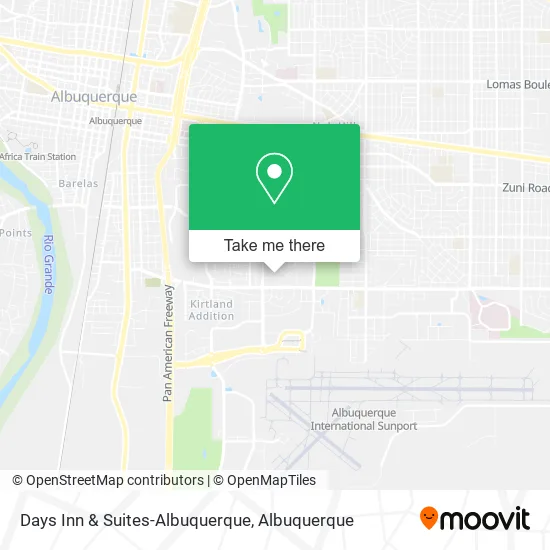 Mapa de Days Inn & Suites-Albuquerque