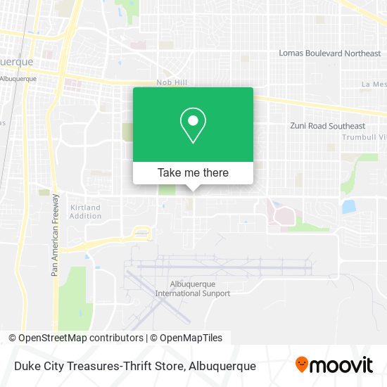 Mapa de Duke City Treasures-Thrift Store