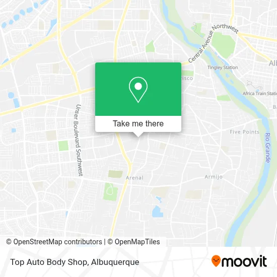 Top Auto Body Shop map