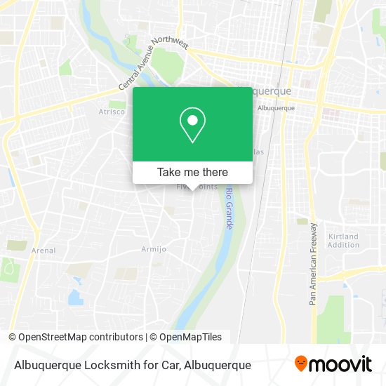 Albuquerque Locksmith for Car map