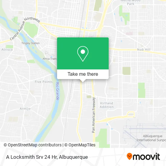 A Locksmith Srv 24 Hr map