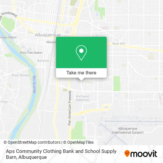 Mapa de Aps Community Clothing Bank and School Supply Barn