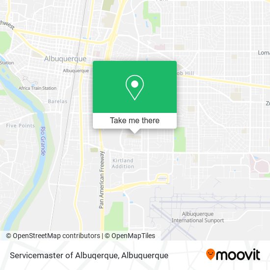 Servicemaster of Albuqerque map