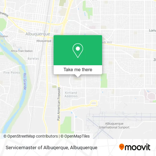 Mapa de Servicemaster of Albuqerque