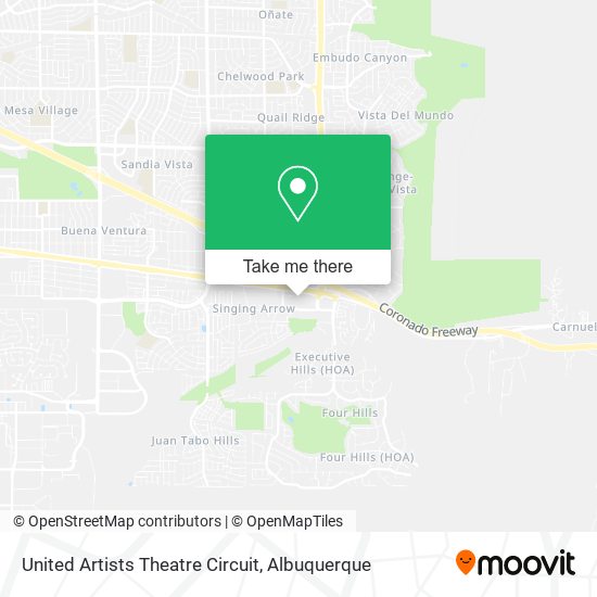 United Artists Theatre Circuit map