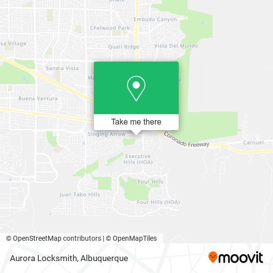 Aurora Locksmith map