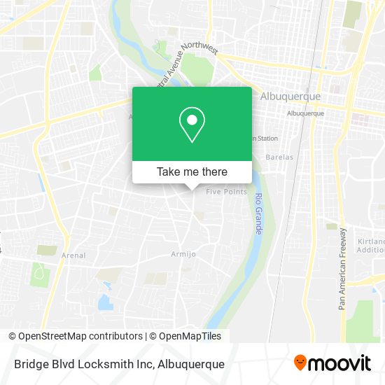 Mapa de Bridge Blvd Locksmith Inc