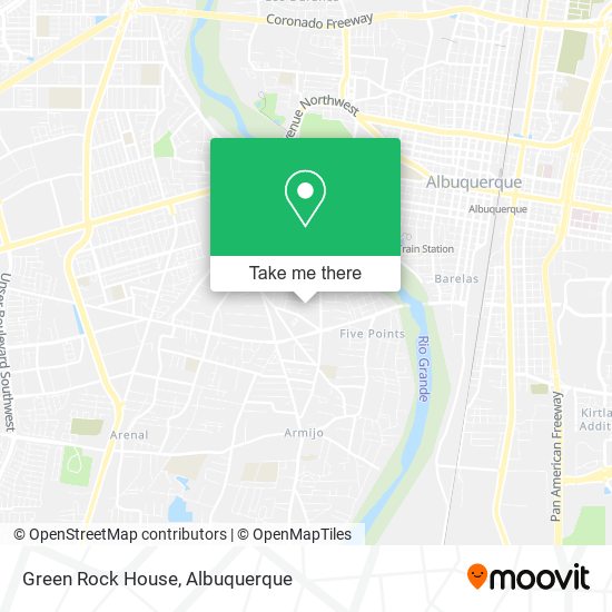 Mapa de Green Rock House
