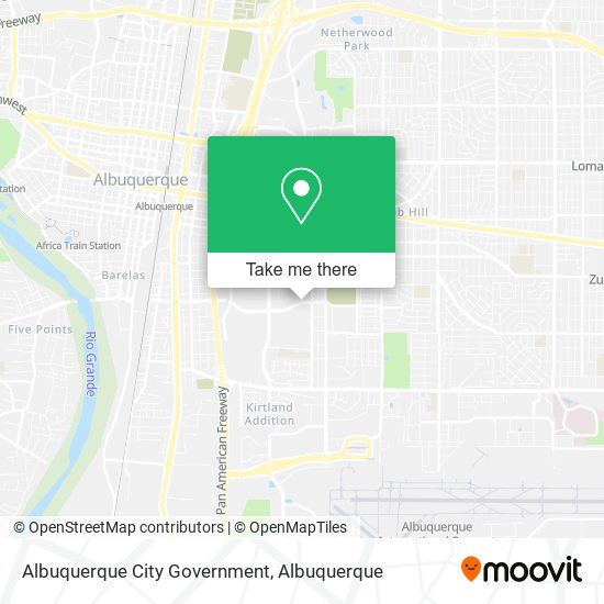 Albuquerque City Government map