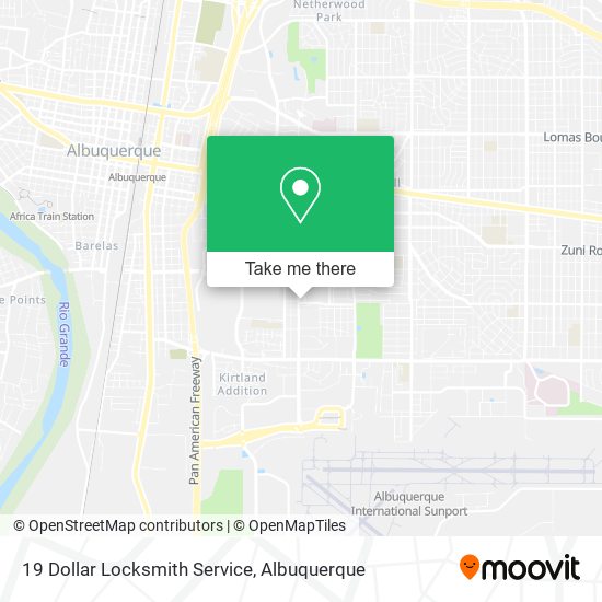 Mapa de 19 Dollar Locksmith Service