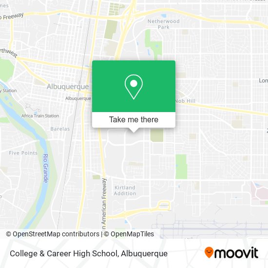 College & Career High School map
