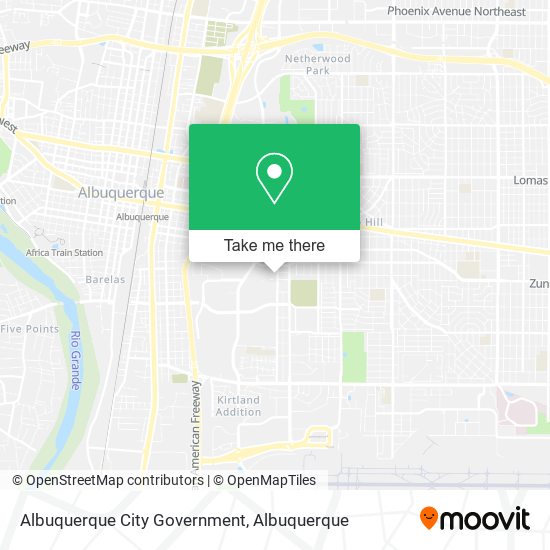 Mapa de Albuquerque City Government