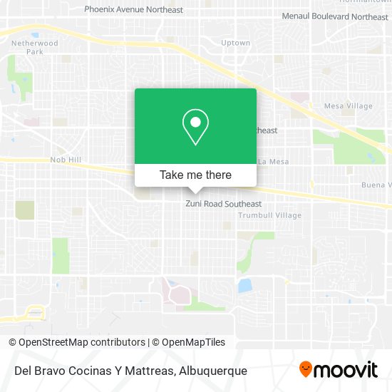Del Bravo Cocinas Y Mattreas map