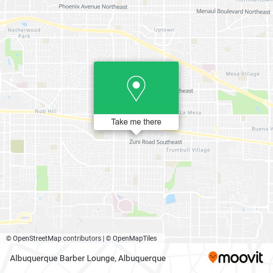 Albuquerque Barber Lounge map