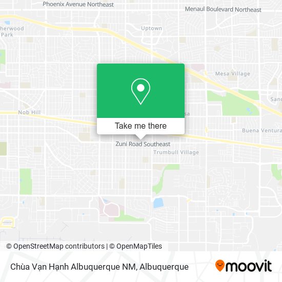 Chùa Vạn Hạnh Albuquerque NM map