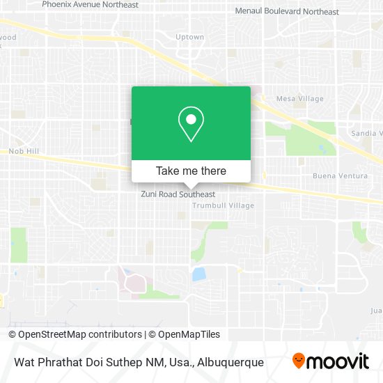 Wat Phrathat Doi Suthep NM, Usa. map