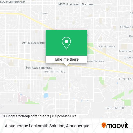 Albuquerque Locksmith Solution map