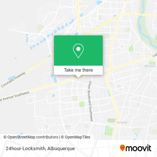 Mapa de 24hour-Locksmith