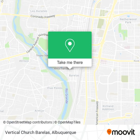 Vertical Church Barelas map