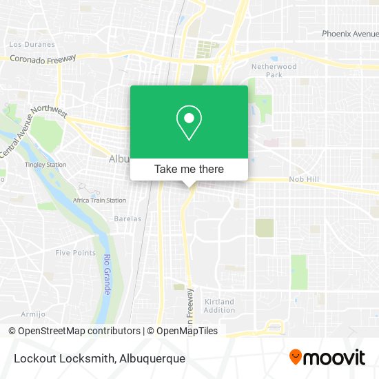 Mapa de Lockout Locksmith
