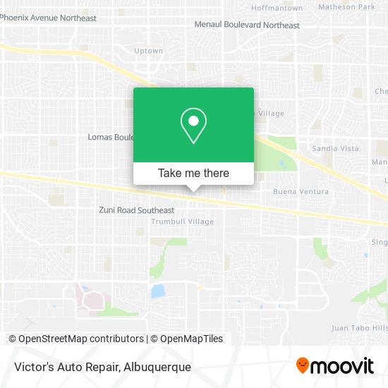 Victor's Auto Repair map