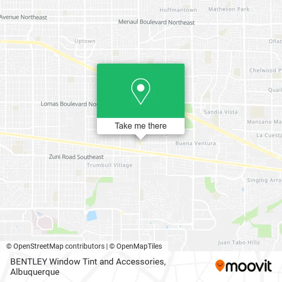 BENTLEY Window Tint and Accessories map