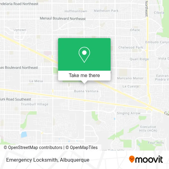 Emergency Locksmith map