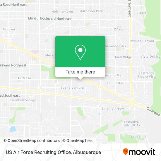Mapa de US Air Force Recruiting Office