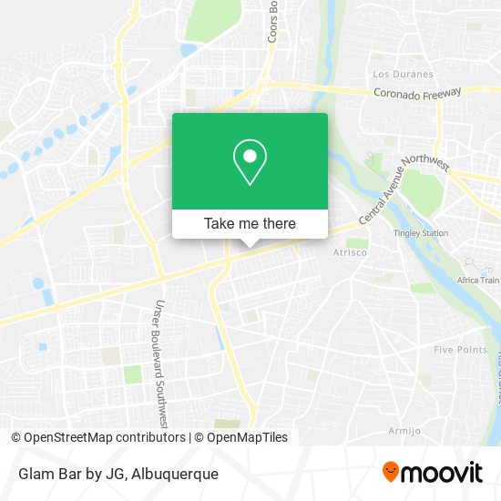 Mapa de Glam Bar by JG