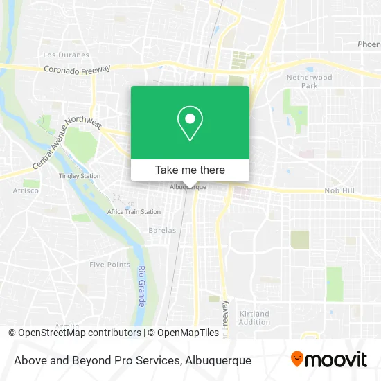 Above and Beyond Pro Services map