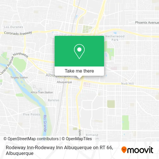 Rodeway Inn-Rodeway Inn Albuquerque on RT 66 map