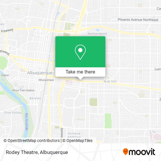 Rodey Theatre map