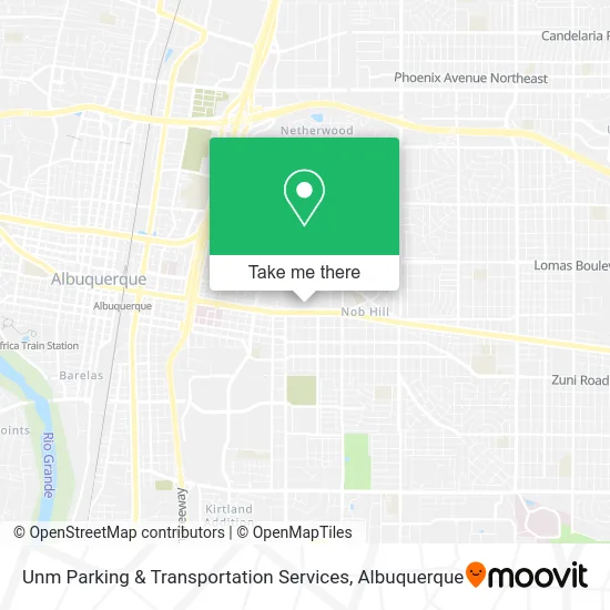 Unm Parking & Transportation Services map