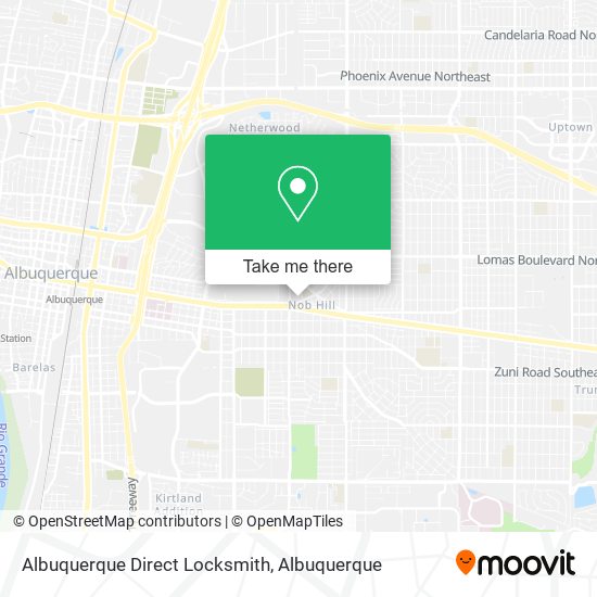 Albuquerque Direct Locksmith map