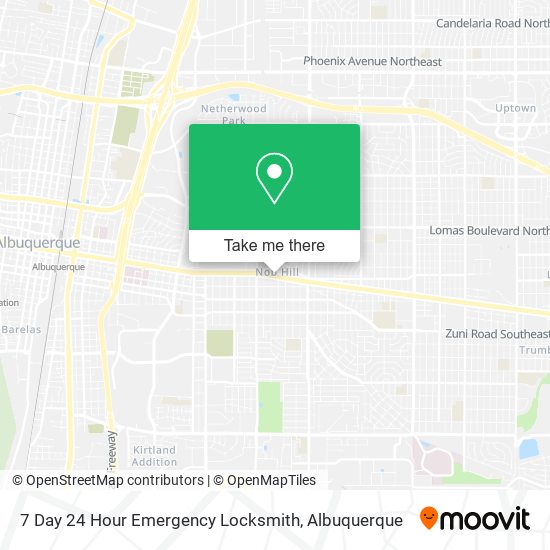 7 Day 24 Hour Emergency Locksmith map