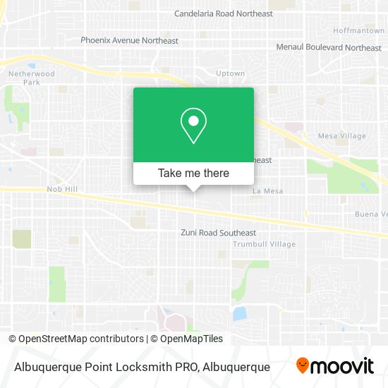 Mapa de Albuquerque Point Locksmith PRO