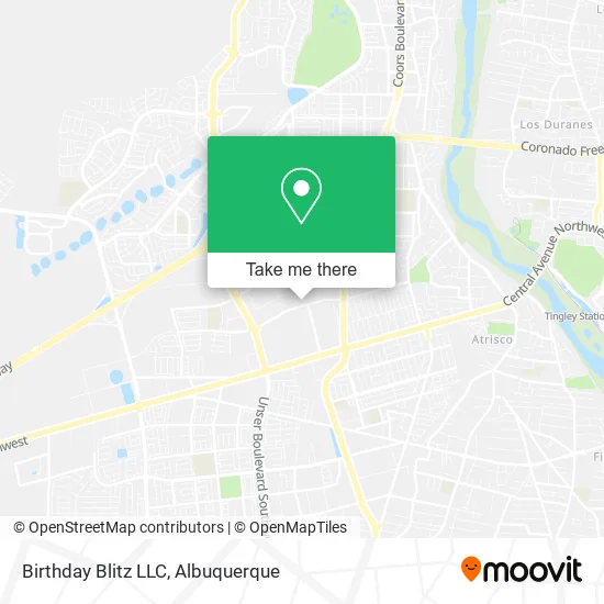 Birthday Blitz LLC map
