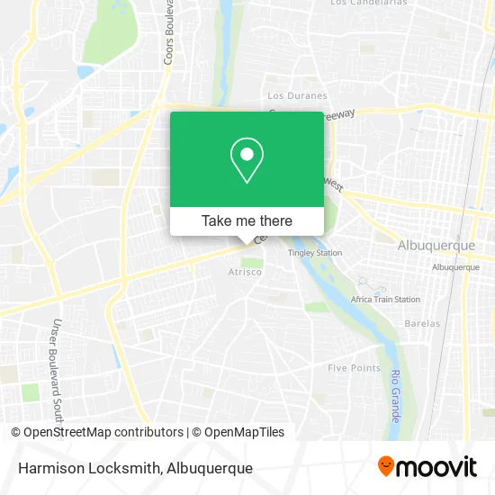 Harmison Locksmith map