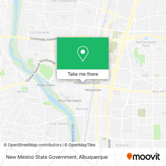 New Mexico State Government map