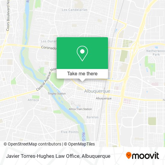Mapa de Javier Torres-Hughes Law Office