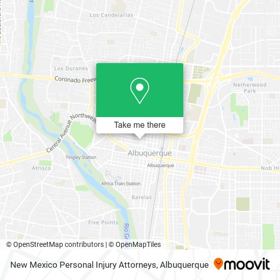 Mapa de New Mexico Personal Injury Attorneys