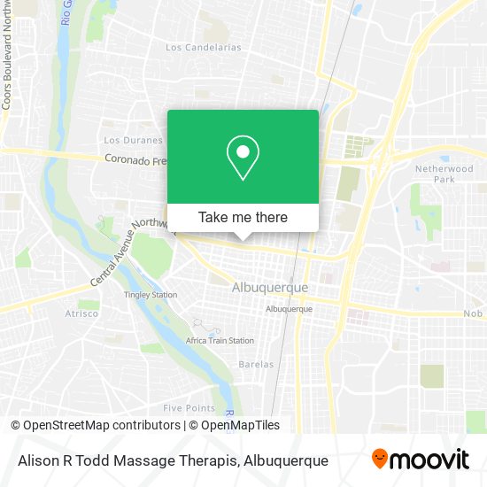 Alison R Todd Massage Therapis map