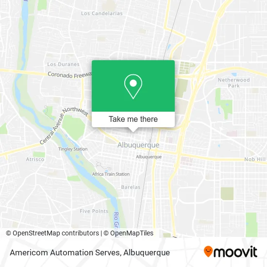 Americom Automation Serves map