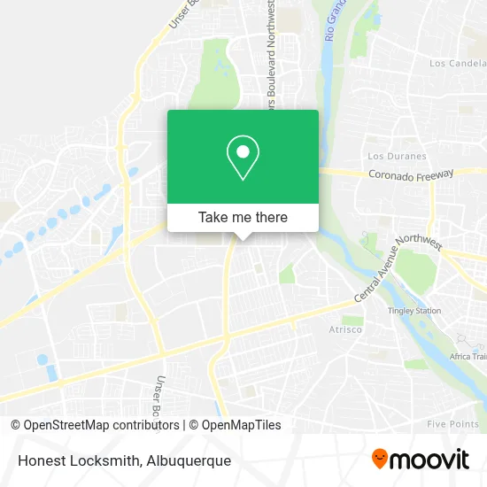 Honest Locksmith map